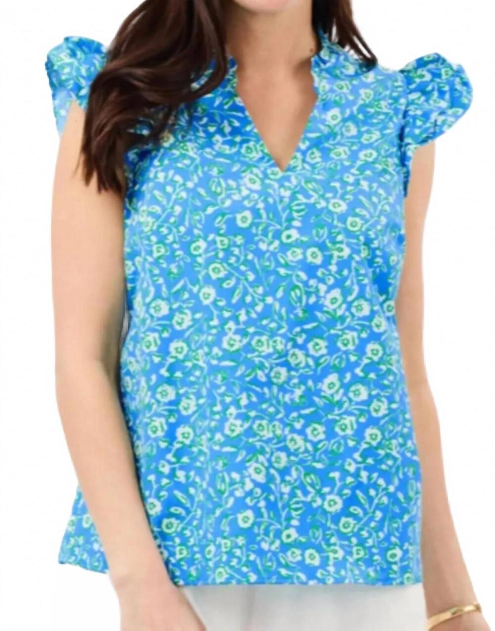 NEW MARY SQUARE women's leigh top in blue